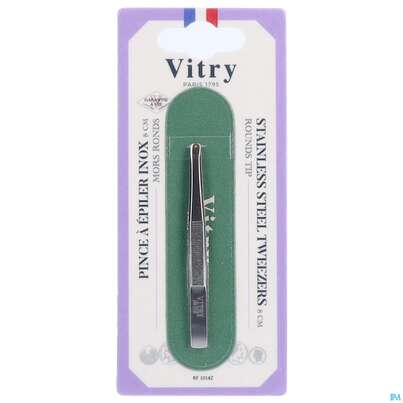 Vitry Pinzette Rostfrei Rund 1pc, A-Nr.: 4633009 - 03