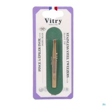 Vitry Zupfpinzette „prestige“ Rostfreier Edelstahl Schräg 1pc, A-Nr.: 4633736 - 02