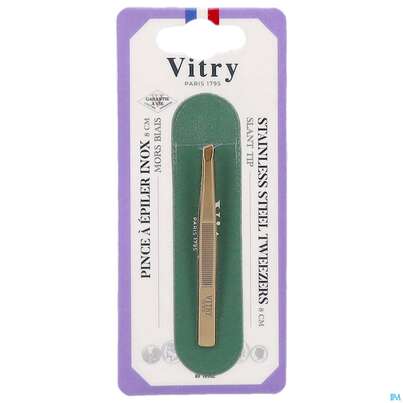 Vitry Zupfpinzette „prestige“ Rostfreier Edelstahl Schräg 1pc, A-Nr.: 4633736 - 03