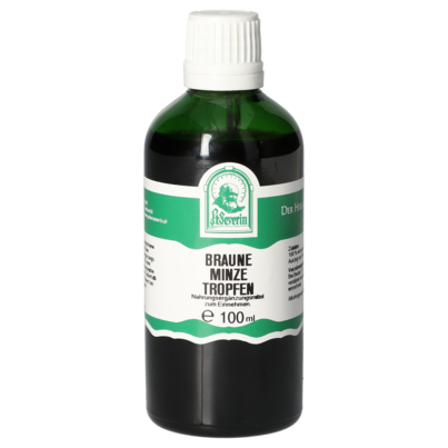 Sie sehen eine Packung BRAUNE MINZE TROPFEN 100 ML, Produktbild: 01 BRAUNE MINZE TROPFEN 100 ML, A-Nr.: 5830841 - 01