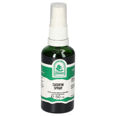 Sie sehen eine Packung CASHEW SPRAY 50 ML, Produktbild: 01 CASHEW SPRAY 50 ML, A-Nr.: 5902368 - 01