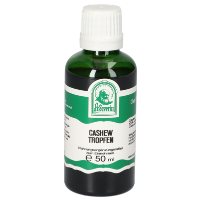 Sie sehen eine Packung CASHEW TROPFEN 50 ML, Produktbild: 01 CASHEW TROPFEN 50 ML, A-Nr.: 5902345 - 01
