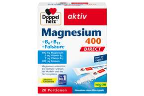 Doppelherz Magnesium 400 DIRECT + B6 + B12 + Folsäure, A-Nr.: 3478357 - 01