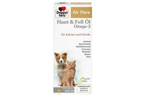 Doppelherz für Tiere Haut &amp;amp; Fell Öl Omega-3 für Katzen und Hunde, A-Nr.: 5678474 - 01