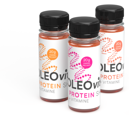 Sie sehen eine Packung OLEOvital PROTEIN SHOT - Eiweißreicher Shot mit Vitaminen, Produktbild: 02 OLEOvital PROTEIN SHOT - Eiweißreicher Shot mit Vitaminen, A-Nr.: 5615002 - 02