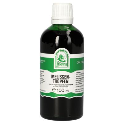 Sie sehen eine Packung MELISSEN TROPFEN 100 ML, Produktbild: 01 MELISSEN TROPFEN 100 ML, A-Nr.: 4272439 - 01
