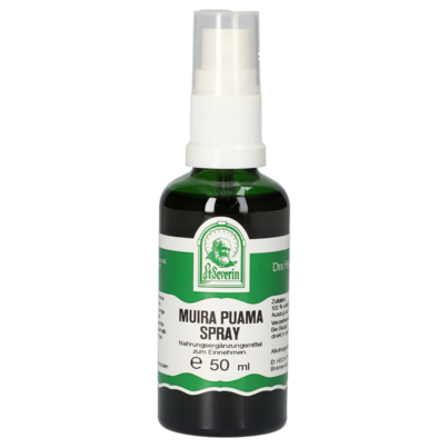 Sie sehen eine Packung MUIRA PUAMA SPRAY 50 ML, Produktbild: 01 MUIRA PUAMA SPRAY 50 ML, A-Nr.: 4517444 - 01