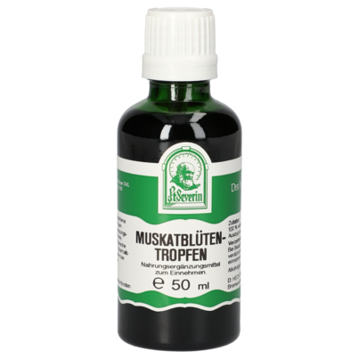 Sie sehen eine Packung MUSKATBLÜTEN TROPFEN 50 ML, Produktbild: 01 MUSKATBLÜTEN TROPFEN 50 ML, A-Nr.: 4485336 - 01