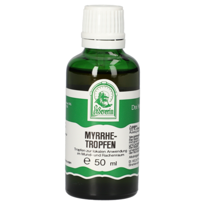 Sie sehen eine Packung MYRRHE TROPFEN 50 ML, Produktbild: 01 MYRRHE TROPFEN 50 ML, A-Nr.: 4312222 - 01