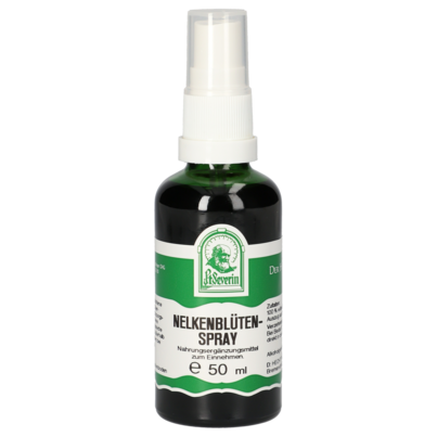 Sie sehen eine Packung NELKENBLÜTEN SPRAY 50 ML, Produktbild: 01 NELKENBLÜTEN SPRAY 50 ML, A-Nr.: 4444604 - 01