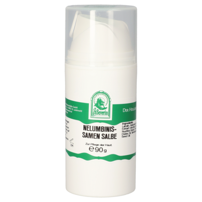 Sie sehen eine Packung NELUMBINISSAMEN SALBE 90 G, Produktbild: 01 NELUMBINISSAMEN SALBE 90 G, A-Nr.: 5695627 - 01