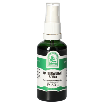 Sie sehen eine Packung NATTERWURZEL SPRAY 50 ML, Produktbild: 01 NATTERWURZEL SPRAY 50 ML, A-Nr.: 5832260 - 01