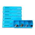 Sie sehen eine Packung APOfit Wochendispenser 7 Dosierer Planer blau, Produktbild: 02 APOfit Wochendispenser 7 Dosierer Planer blau, A-Nr.: 5965096 - 02