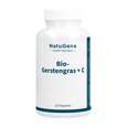 Sie sehen eine Packung NatuGena Bio-Gerstengras + C Kapseln, Produktbild: 01 NatuGena Bio-Gerstengras + C Kapseln, A-Nr.: 6036105 - 01
