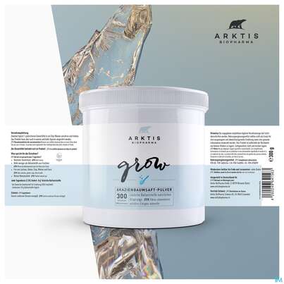 Sie sehen eine Packung Akazienfaser Pulver Arktis Grow 300g, Produktbild: 05 Akazienfaser Pulver Arktis Grow 300g, A-Nr.: 4750399 - 05