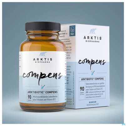 Sie sehen eine Packung Arktis Arktibiotic Pulver Compens 90g, Produktbild: 08 Arktis Arktibiotic Pulver Compens 90g, A-Nr.: 4750347 - 08
