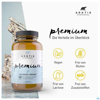 Sie sehen eine Packung Arktis Arktibiotic Pulver Premium 180g, Produktbild: 08 Arktis Arktibiotic Pulver Premium 180g, A-Nr.: 4750330 - 08