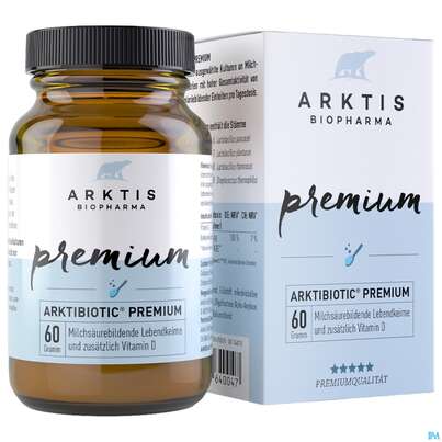 Sie sehen eine Packung Arktis Arktibiotic Pulver Premium 60g, Produktbild: 07 Arktis Arktibiotic Pulver Premium 60g, A-Nr.: 4750324 - 07