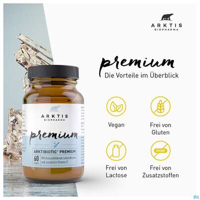 Sie sehen eine Packung Arktis Arktibiotic Pulver Premium 60g, Produktbild: 09 Arktis Arktibiotic Pulver Premium 60g, A-Nr.: 4750324 - 09