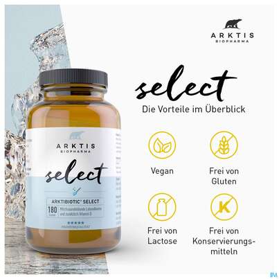 Sie sehen eine Packung Arktis Arktibiotic Pulver Select 180g, Produktbild: 08 Arktis Arktibiotic Pulver Select 180g, A-Nr.: 4750287 - 08