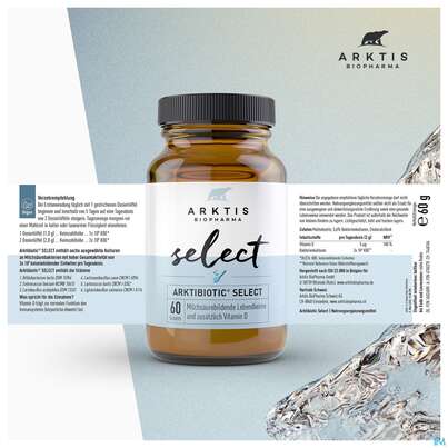 Sie sehen eine Packung Arktis Arktibiotic Pulver Select 60g, Produktbild: 09 Arktis Arktibiotic Pulver Select 60g, A-Nr.: 4750270 - 09