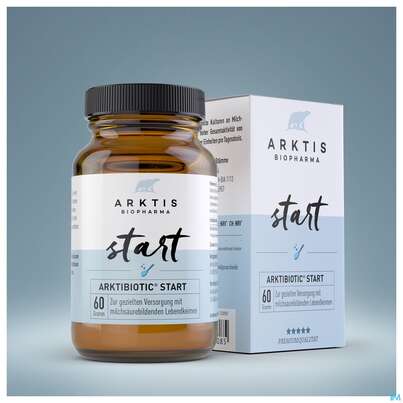 Sie sehen eine Packung Arktis Arktibiotic Pulver Start 60g, Produktbild: 06 Arktis Arktibiotic Pulver Start 60g, A-Nr.: 4750301 - 06