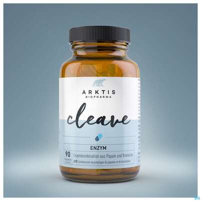 Sie sehen eine Packung Arktis Kapseln Arktienzym Cleave 90st, Produktbild: 04 Arktis Kapseln Arktienzym Cleave 90st, A-Nr.: 4750519 - 04