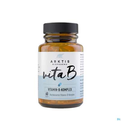 Sie sehen eine Packung Arktis Kapseln B-komplex Vita B 60st, Produktbild: 02 Arktis Kapseln B-komplex Vita B 60st, A-Nr.: 4750577 - 02