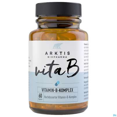 Sie sehen eine Packung Arktis Kapseln B-komplex Vita B 60st, Produktbild: 03 Arktis Kapseln B-komplex Vita B 60st, A-Nr.: 4750577 - 03