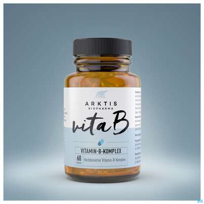 Sie sehen eine Packung Arktis Kapseln B-komplex Vita B 60st, Produktbild: 04 Arktis Kapseln B-komplex Vita B 60st, A-Nr.: 4750577 - 04