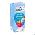 Sie sehen eine Packung Becutan Kids Vits Multivitamin Sirup 100ml, Produktbild: 02 Becutan Kids Vits Multivitamin Sirup 100ml, A-Nr.: 5973256 - 02