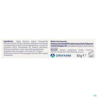 Dentinox Gel Care 10g, A-Nr.: 5936048 - 04