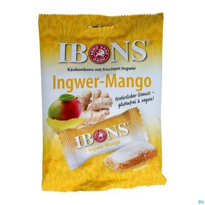 Sie sehen eine Packung Ibons Kaubonbons Mango Beute 92g, Produktbild: 01 Ibons Kaubonbons Mango Beute 92g, A-Nr.: 4782330 - 01