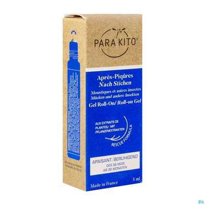 Sie sehen eine Packung Insektenschutz Para Kito Nach Stich Roll-on 5ml, Produktbild: 02 Insektenschutz Para Kito Nach Stich Roll-on 5ml, A-Nr.: 4835954 - 02