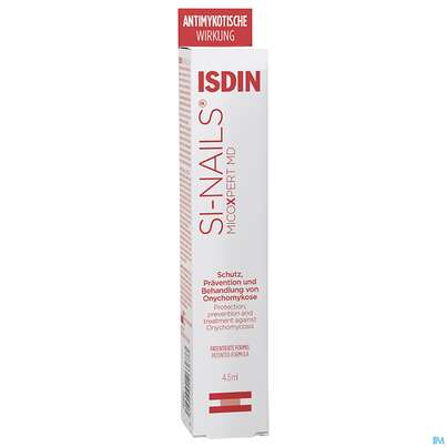 Sie sehen eine Packung Isdin Si-nails Micoxpert 4,5ml, Produktbild: 01 Isdin Si-nails Micoxpert 4,5ml, A-Nr.: 5744952 - 01