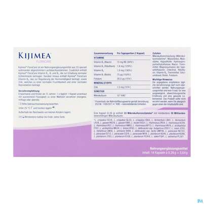 Sie sehen eine Packung Kijimea Kapseln Floracare 14st, Produktbild: 04 Kijimea Kapseln Floracare 14st, A-Nr.: 5950864 - 04