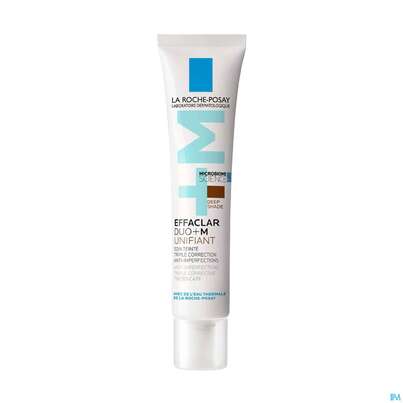 Sie sehen eine Packung La Roche Posay Effaclar Duo+m Unifiant Dunkel 40ml, Produktbild: 04 La Roche Posay Effaclar Duo+m Unifiant Dunkel 40ml, A-Nr.: 5883139 - 04