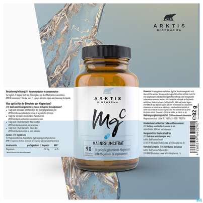 Magnesium Citrat Kapseln Arktis 90st, A-Nr.: 4750726 - 06