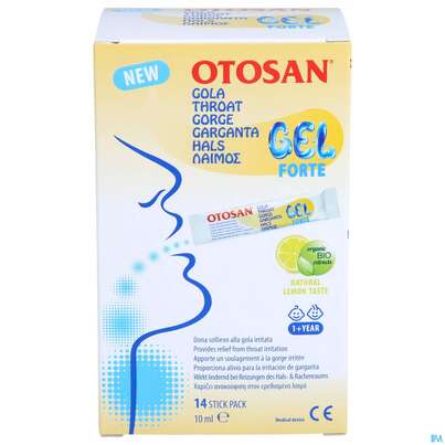 Otosan Forte Rachen-halsgel 10ml Sticks Sachet 14st, A-Nr.: 4582602 - 01