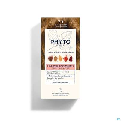 Sie sehen eine Packung Phytocolor 7.3 Goldblond 1pk, Produktbild: 02 Phytocolor 7.3 Goldblond 1pk, A-Nr.: 4898682 - 02