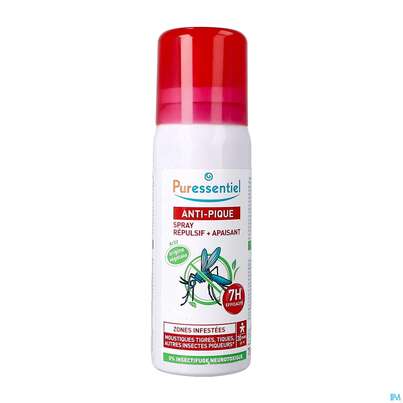Sie sehen eine Packung Puressentiel Antistich/beruhigend Spray Aeth.oele 7std Wirksamkeit 75ml, Produktbild: 06 Puressentiel Antistich/beruhigend Spray Aeth.oele 7std Wirksamkeit 75ml, A-Nr.: 5107607 - 06
