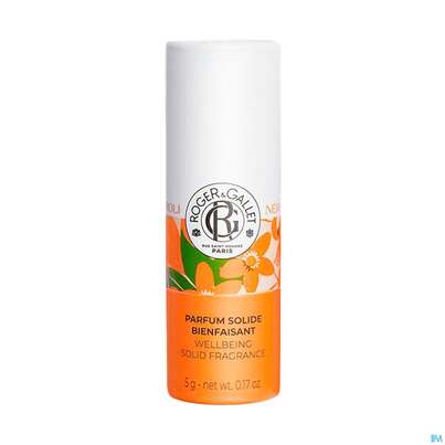 Sie sehen eine Packung Roger & Gallet Neroli Wellbeing/solid Fragrance 5g, Produktbild: 04 Roger & Gallet Neroli Wellbeing/solid Fragrance 5g, A-Nr.: 5890004 - 04