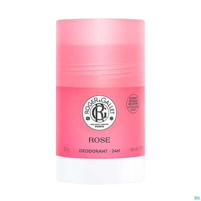 Sie sehen eine Packung Roger & Gallet Rose Deodorant 24h 50g, Produktbild: 02 Roger & Gallet Rose Deodorant 24h 50g, A-Nr.: 5976444 - 02