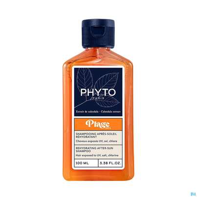 Sie sehen eine Packung Shampoon Phyto Plage Rehydrating After-sun 100ml, Produktbild: 02 Shampoon Phyto Plage Rehydrating After-sun 100ml, A-Nr.: 5973026 - 02