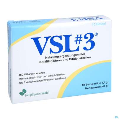 Sie sehen eine Packung Vsl 3 Pulver Beutel 450 Milliarden +milchsaeurebakterien 10st, Produktbild: 05 Vsl 3 Pulver Beutel 450 Milliarden +milchsaeurebakterien 10st, A-Nr.: 5461102 - 05