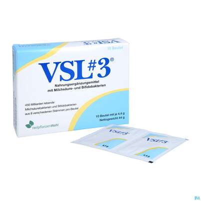 Sie sehen eine Packung Vsl 3 Pulver Beutel 450 Milliarden +milchsaeurebakterien 10st, Produktbild: 07 Vsl 3 Pulver Beutel 450 Milliarden +milchsaeurebakterien 10st, A-Nr.: 5461102 - 07