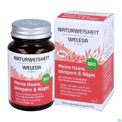 Sie sehen eine Packung Weleda Naturweisheit Haare Wimpern Naegel 46st, Produktbild: 06 Weleda Naturweisheit Haare Wimpern Naegel 46st, A-Nr.: 5436044 - 06