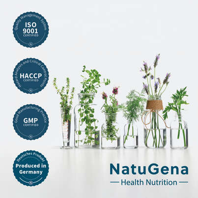 Sie sehen eine Packung NatuGena Biotin, Zink & Selen, Produktbild: 05 NatuGena Biotin, Zink & Selen, A-Nr.: 6139383 - 05