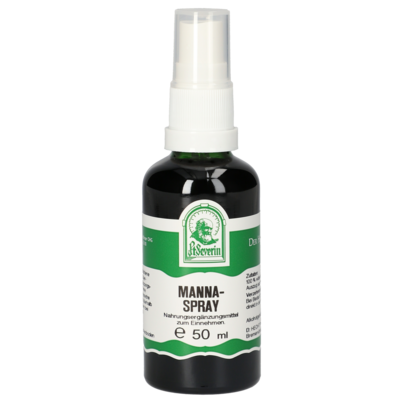 Sie sehen eine Packung MANNA SPRAY 50 ML, Produktbild: 01 MANNA SPRAY 50 ML, A-Nr.: 4484561 - 01