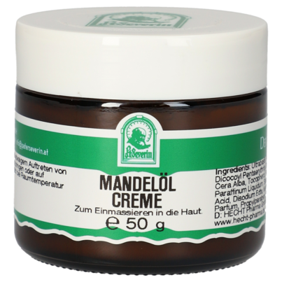 Sie sehen eine Packung MANDELÖL CREME 50 G, Produktbild: 01 MANDELÖL CREME 50 G, A-Nr.: 4116627 - 01